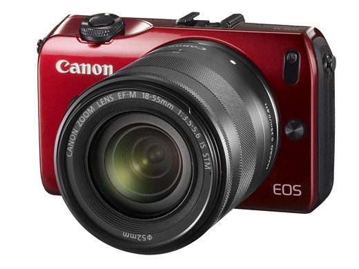 Canon EOS-M บอดี้สีแดง พร้อมเลนส์ 18-55mm